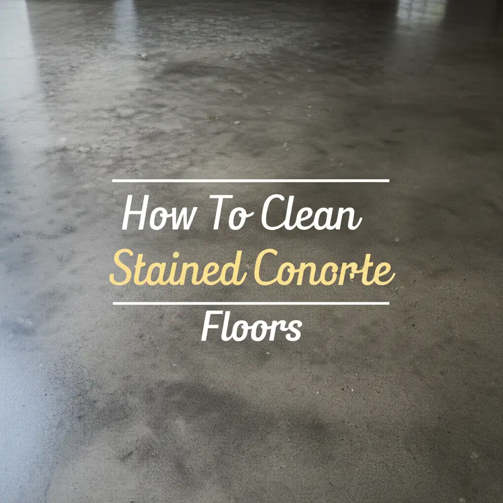 How To Clean Stained Concrete Floors