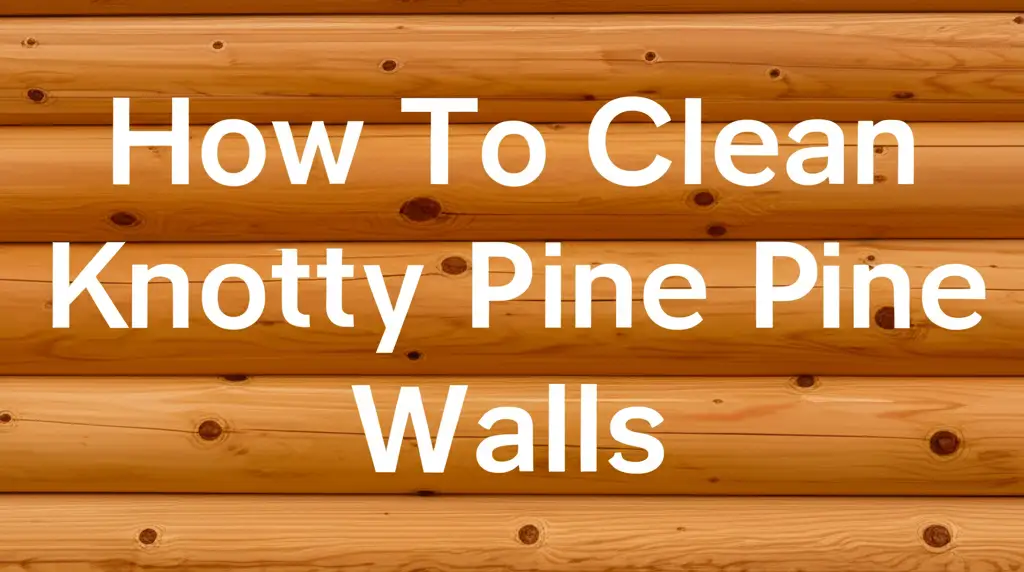 How To Clean Knotty Pine Walls