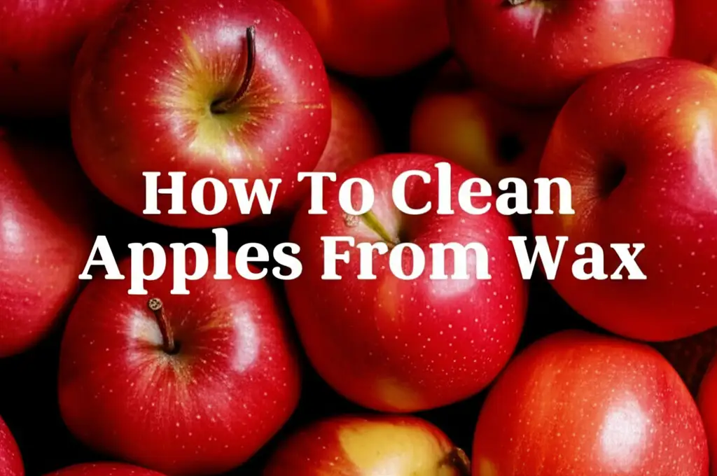 How To Clean Apples From Wax