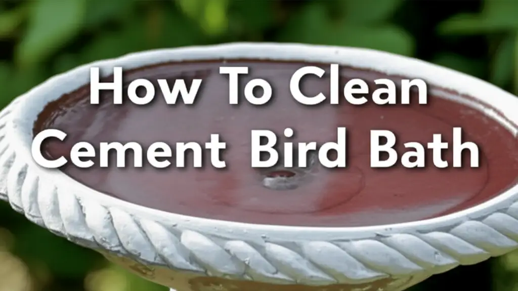 How To Clean Cement Bird Bath