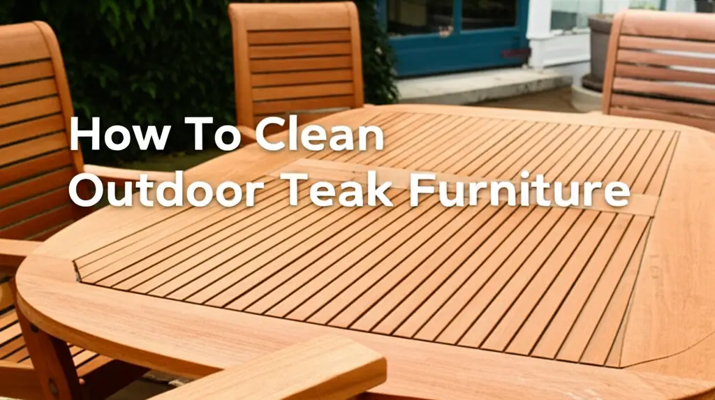 How To Clean Outdoor Teak Furniture