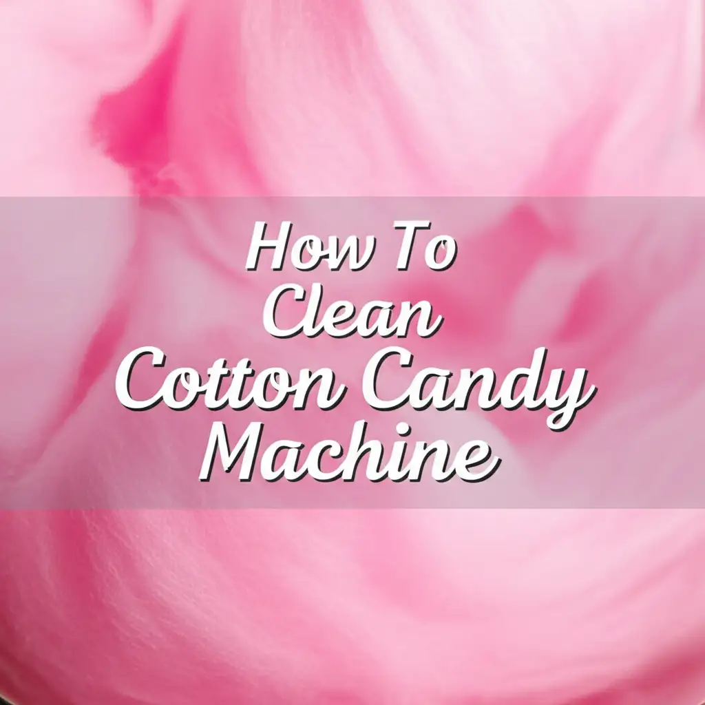 How To Clean Cotton Candy Machine