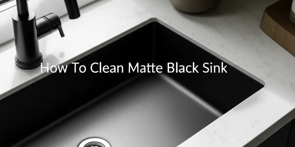 How To Clean Matte Black Sink