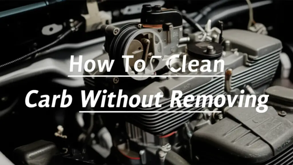 How To Clean Carb Without Removing