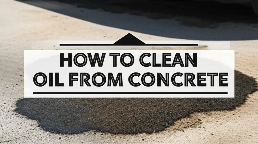 How To Clean Oil From Concrete