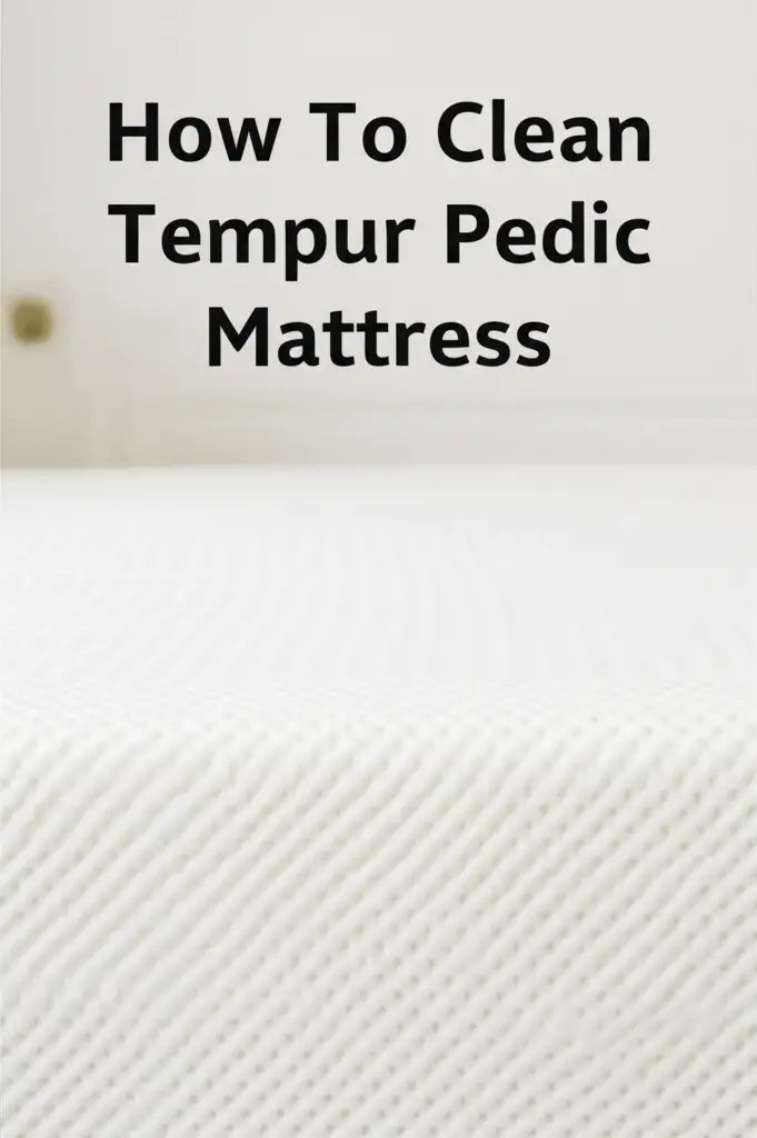 How To Clean Tempur Pedic Mattress