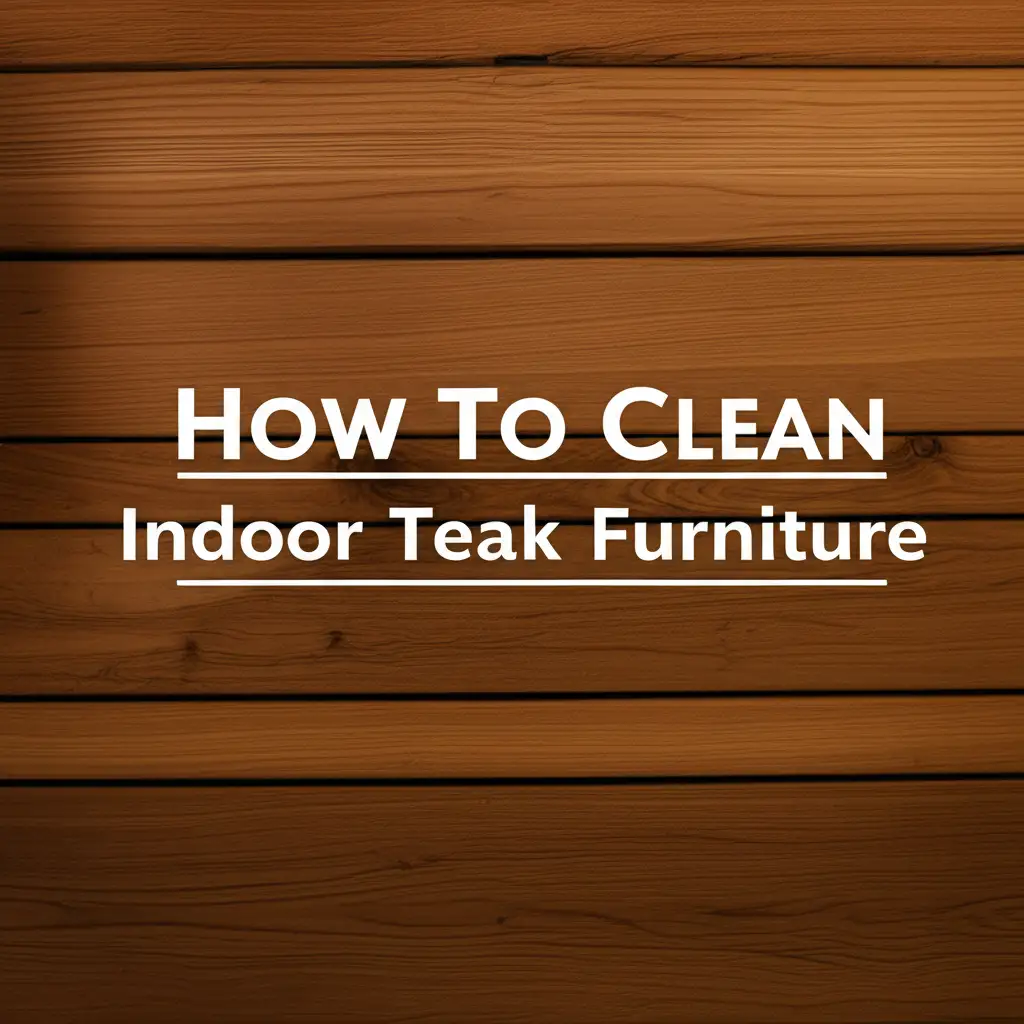 How To Clean Indoor Teak Furniture