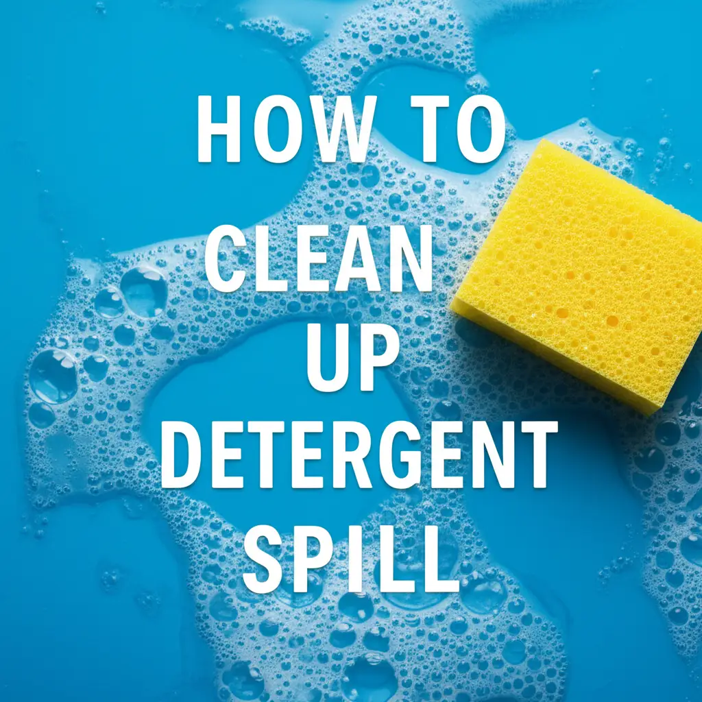 How To Clean Up Detergent Spill