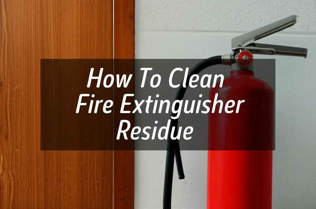 How To Clean Fire Extinguisher Residue