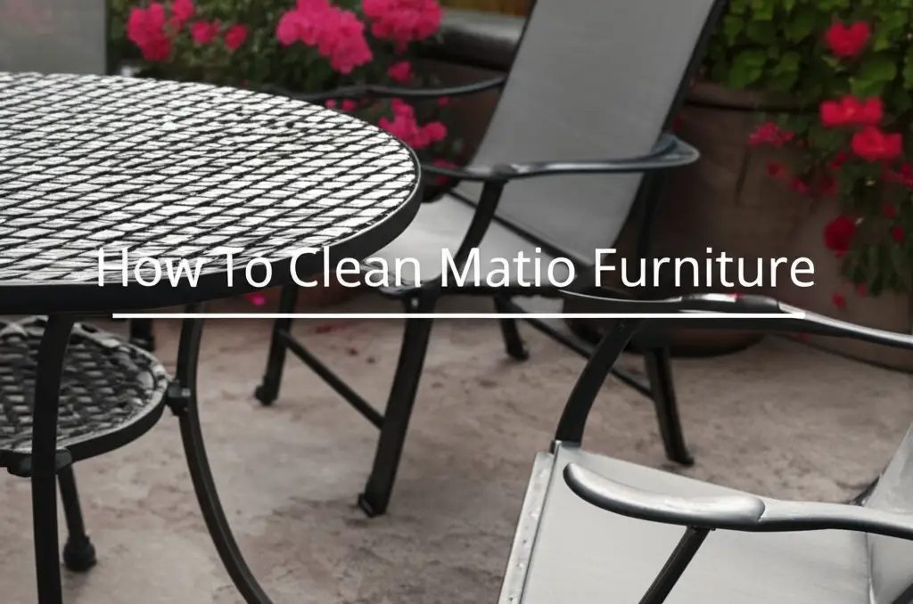 How To Clean Metal Patio Furniture