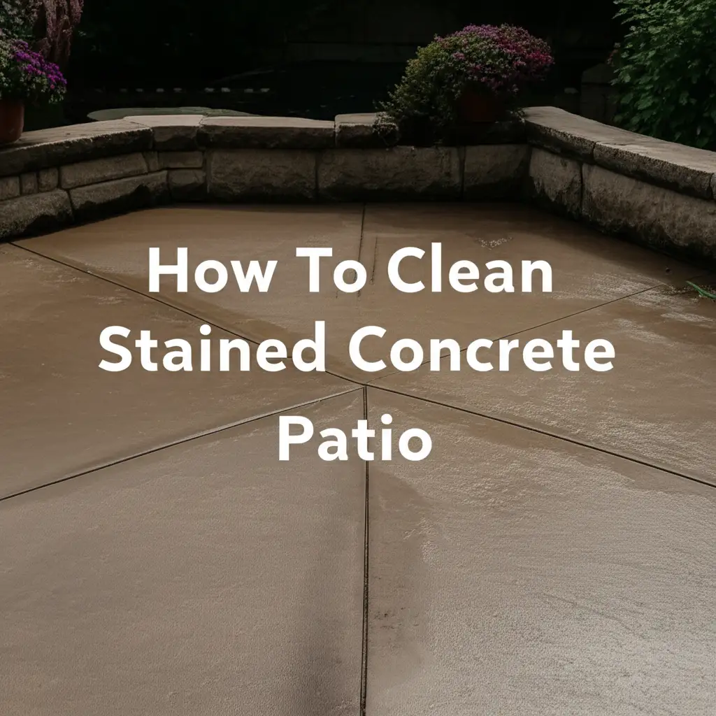How To Clean Stained Concrete Patio
