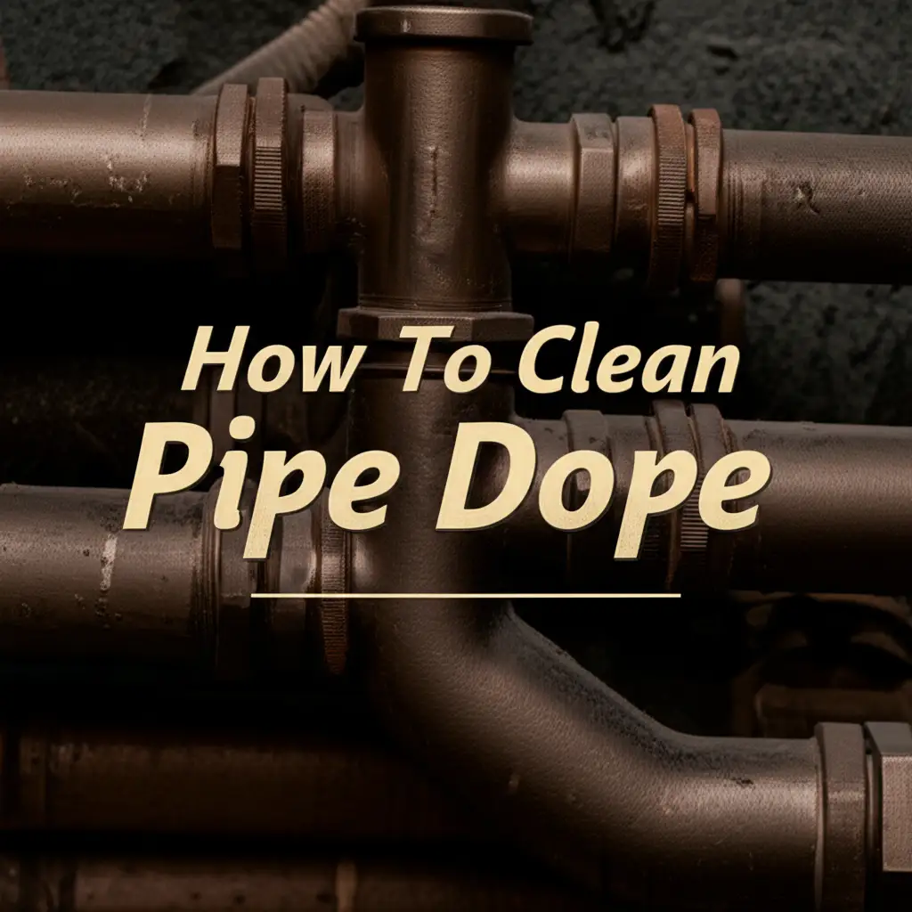 How To Clean Pipe Dope