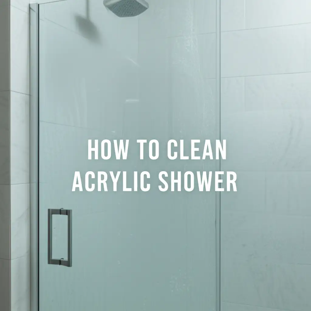 How To Clean Acrylic Shower