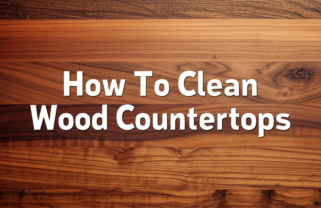 How To Clean Wood Countertops