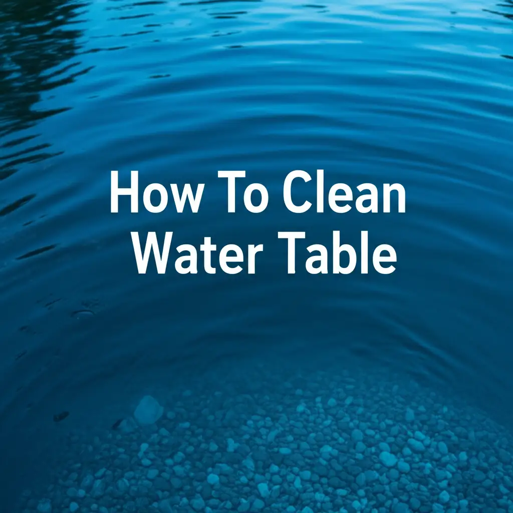 How To Clean Water Table
