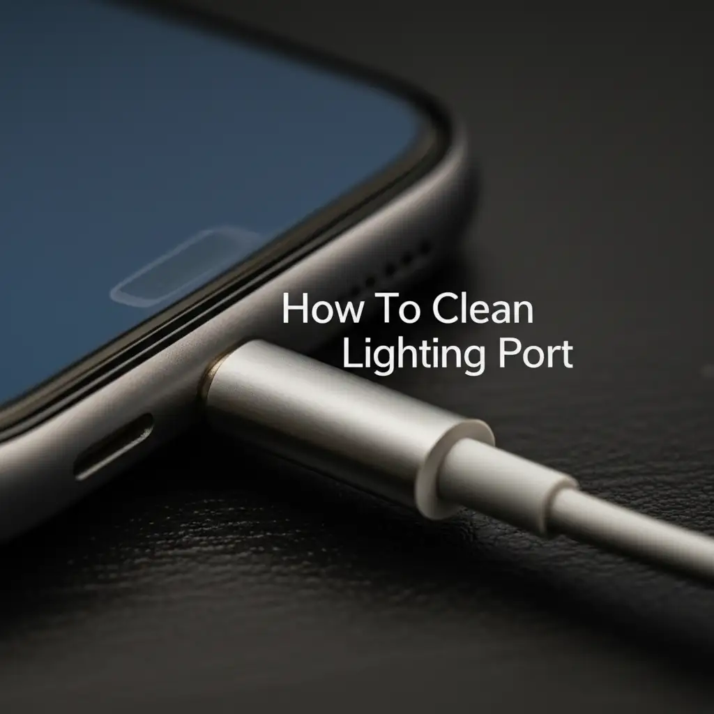 How To Clean Lighting Port