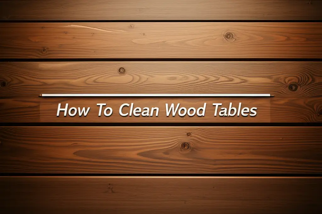 How To Clean Wood Tables