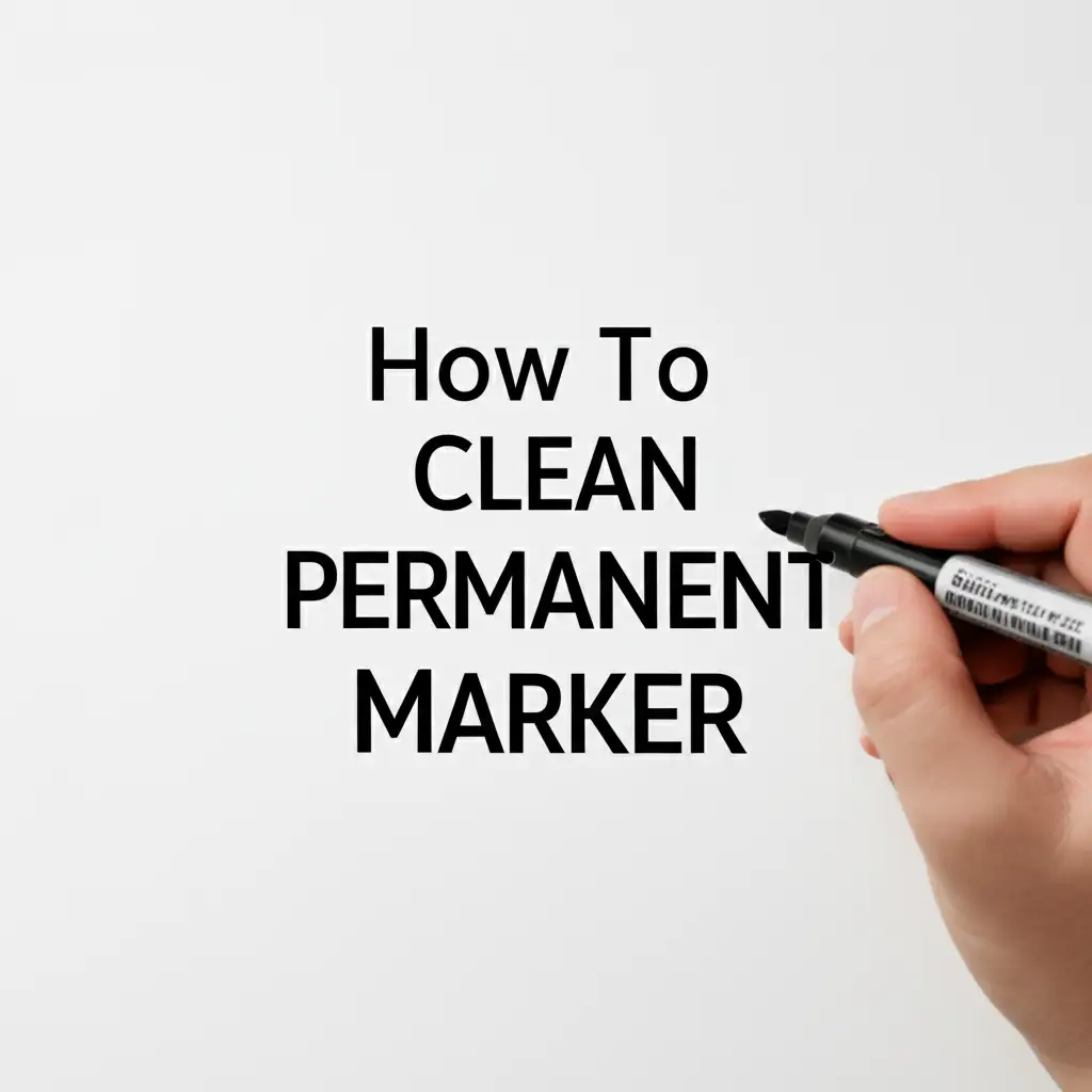 How To Clean Permanent Marker
