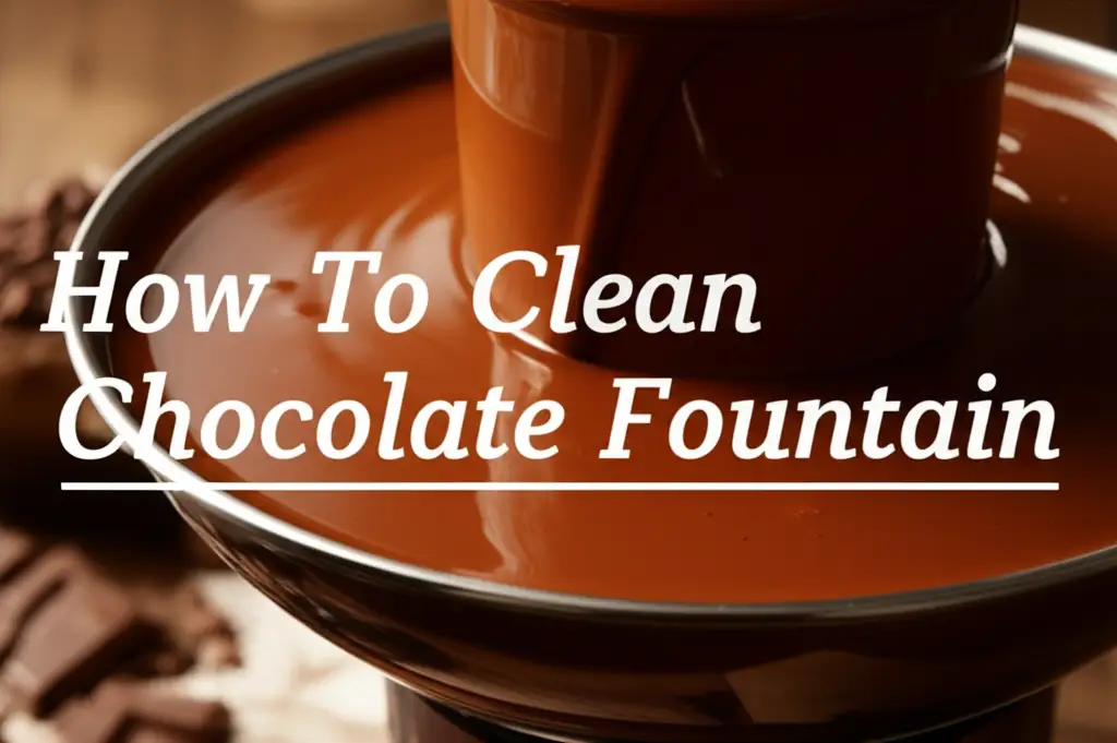 How To Clean Chocolate Fountain