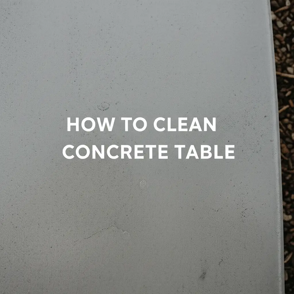 How To Clean Concrete Table