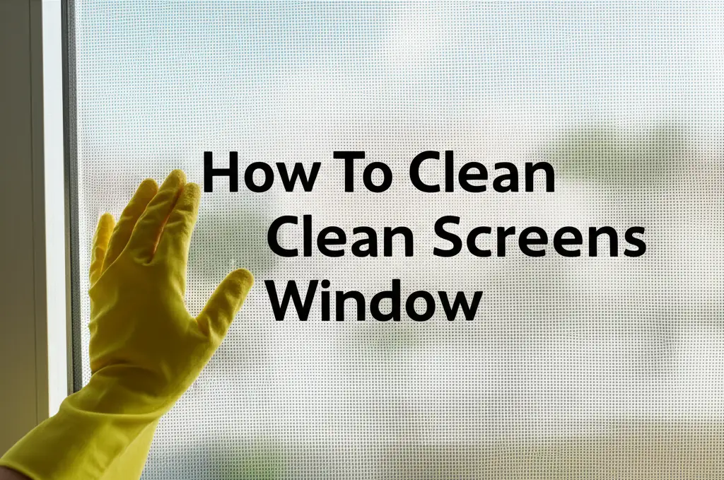 How To Clean Screens Window