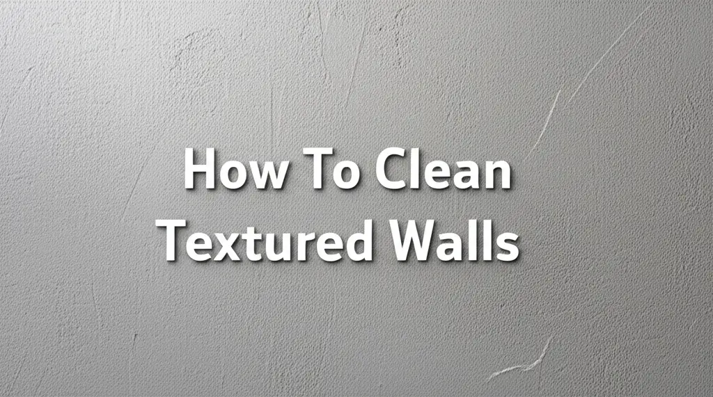 How To Clean Textured Walls