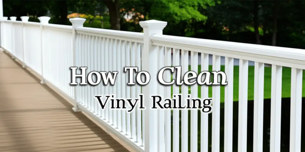 How To Clean Vinyl Railing