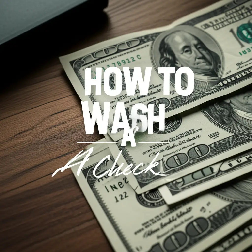 How To Wash A Check
