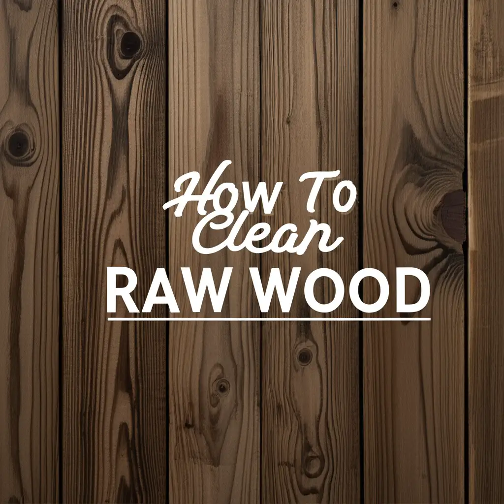 How To Clean Raw Wood
