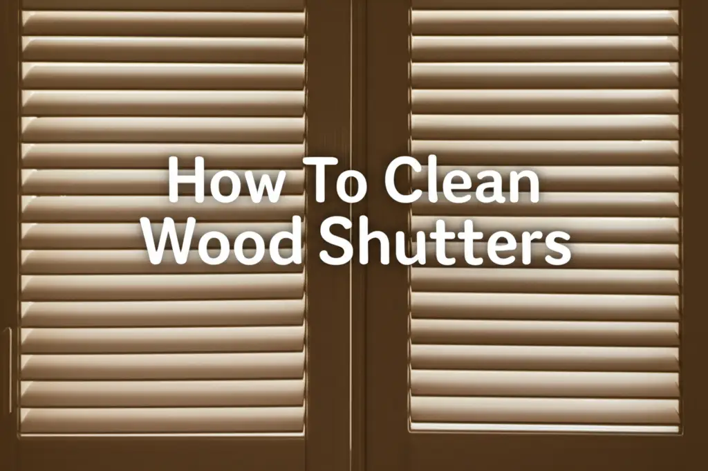 How To Clean Wood Shutters