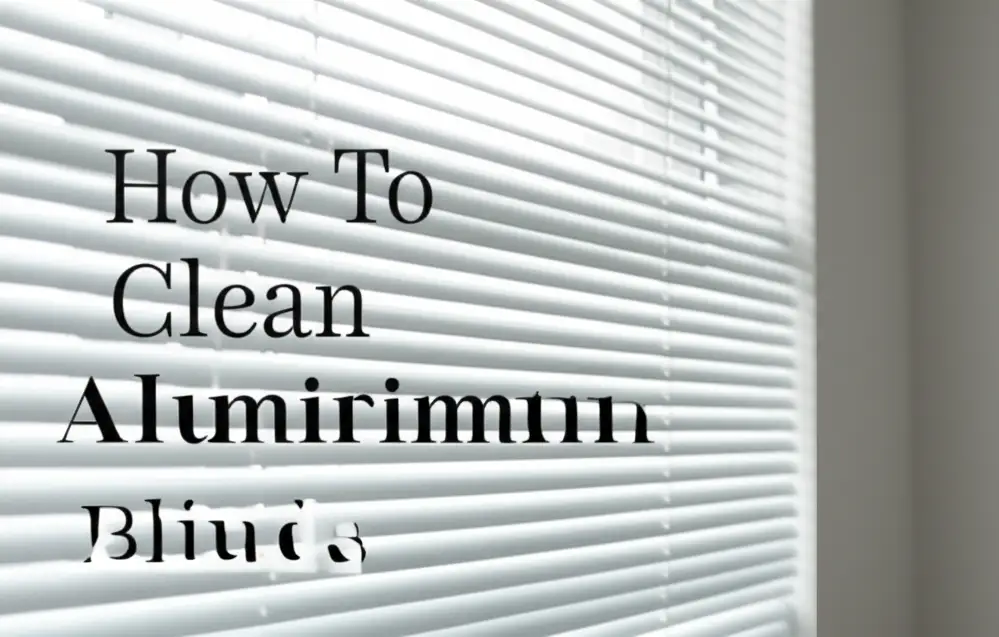 How To Clean Aluminum Blinds