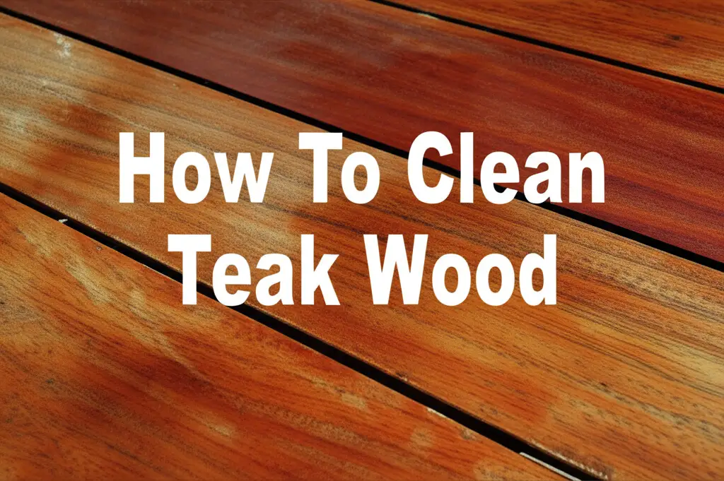 How To Clean Teak Wood