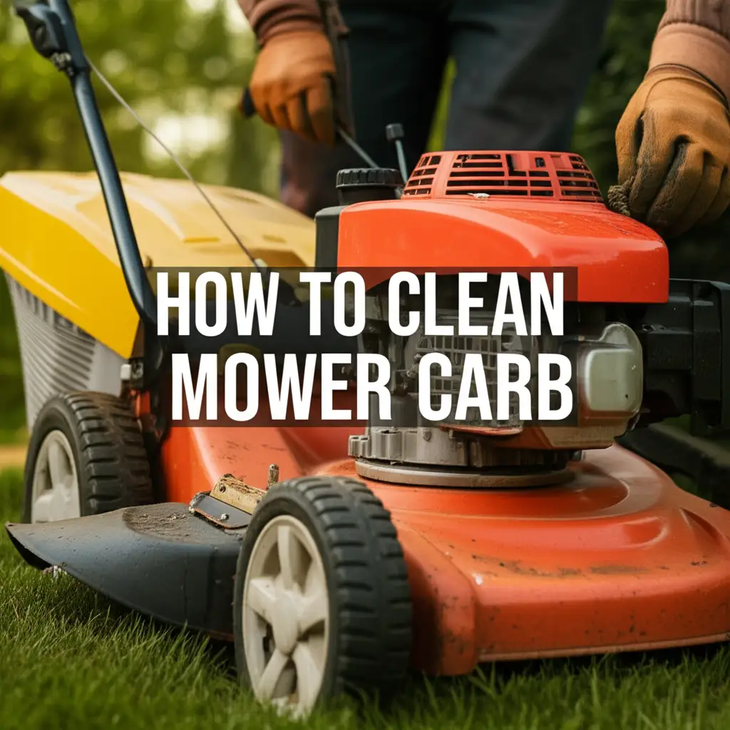 How To Clean Mower Carb