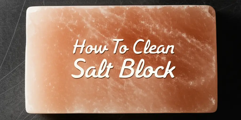 How To Clean Salt Block