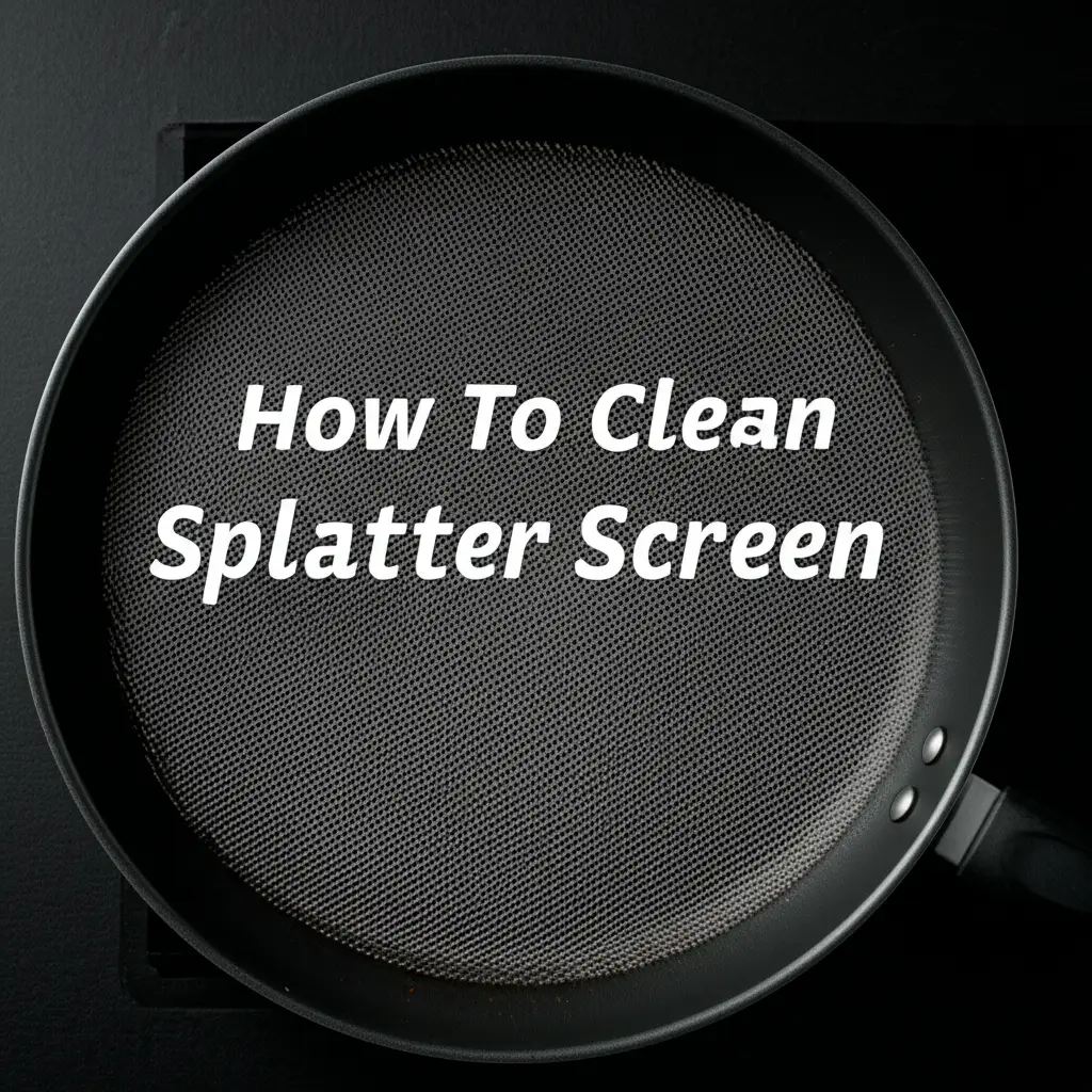 How To Clean Splatter Screen