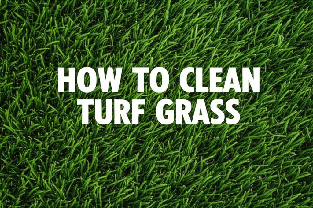 How To Clean Turf Grass