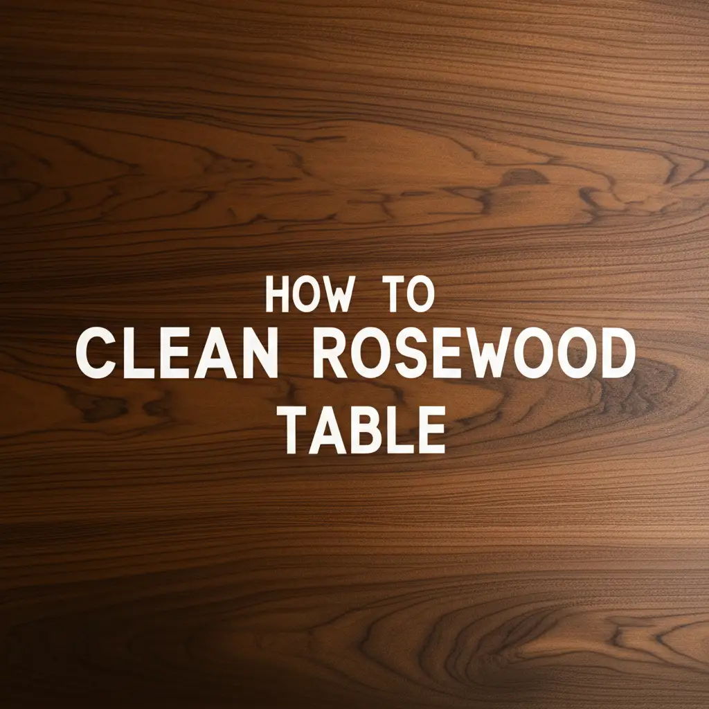 How To Clean Rosewood Table