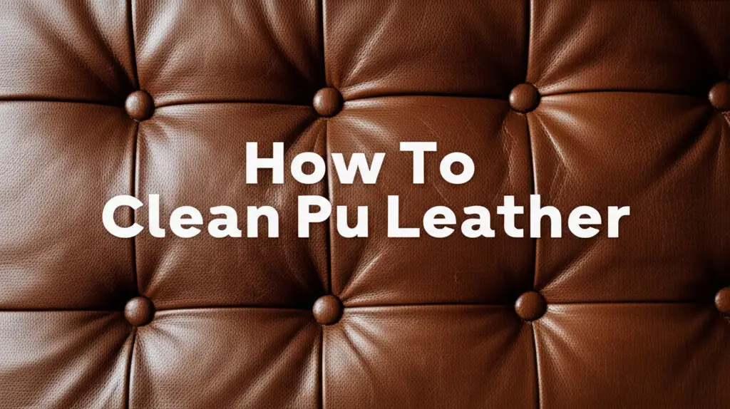 How To Clean Pu Leather