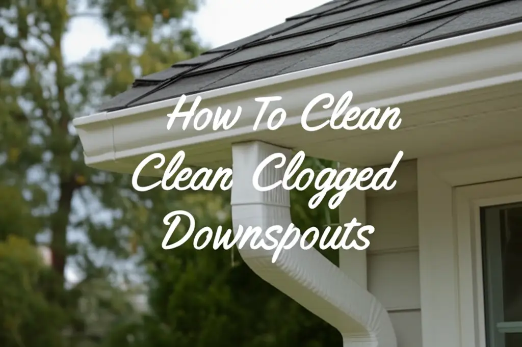 How To Clean Clogged Downspouts