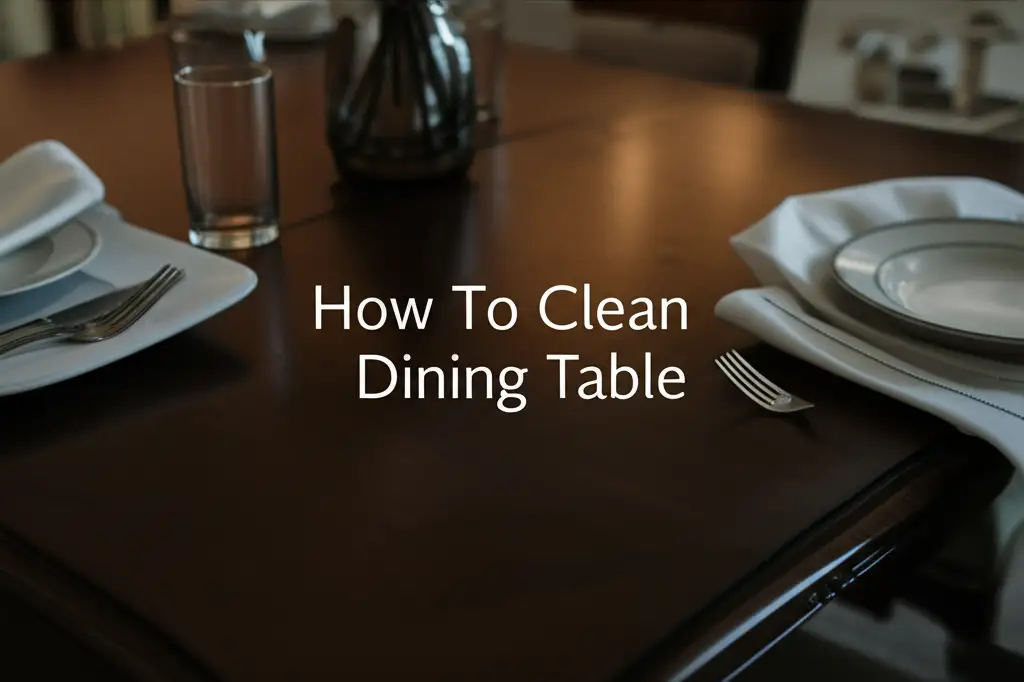 How To Clean Dining Table