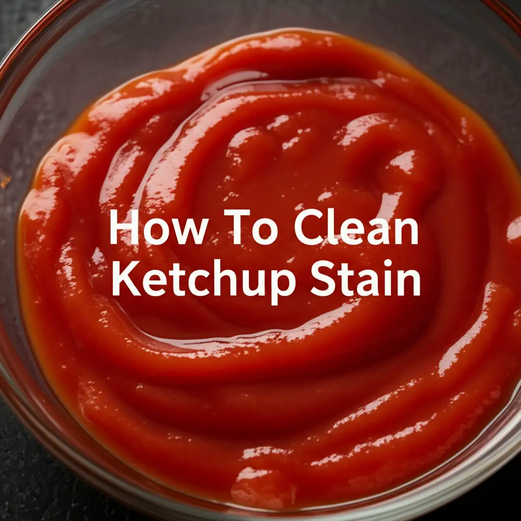 How To Clean Ketchup Stain