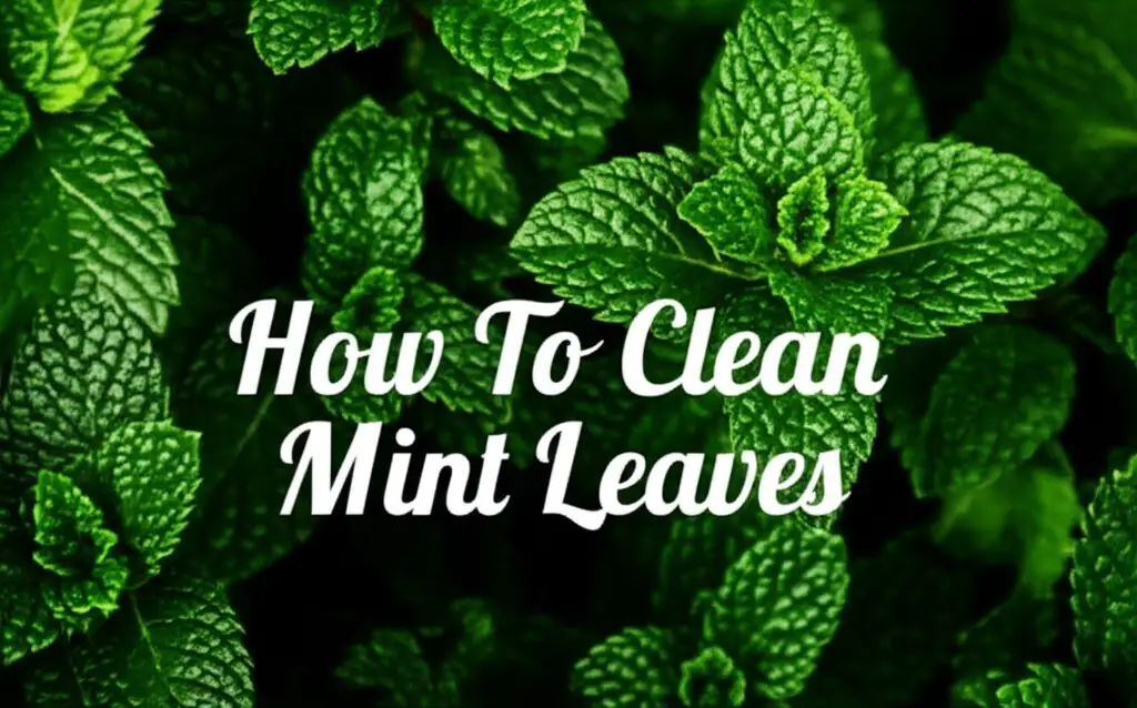 How To Clean Mint Leaves