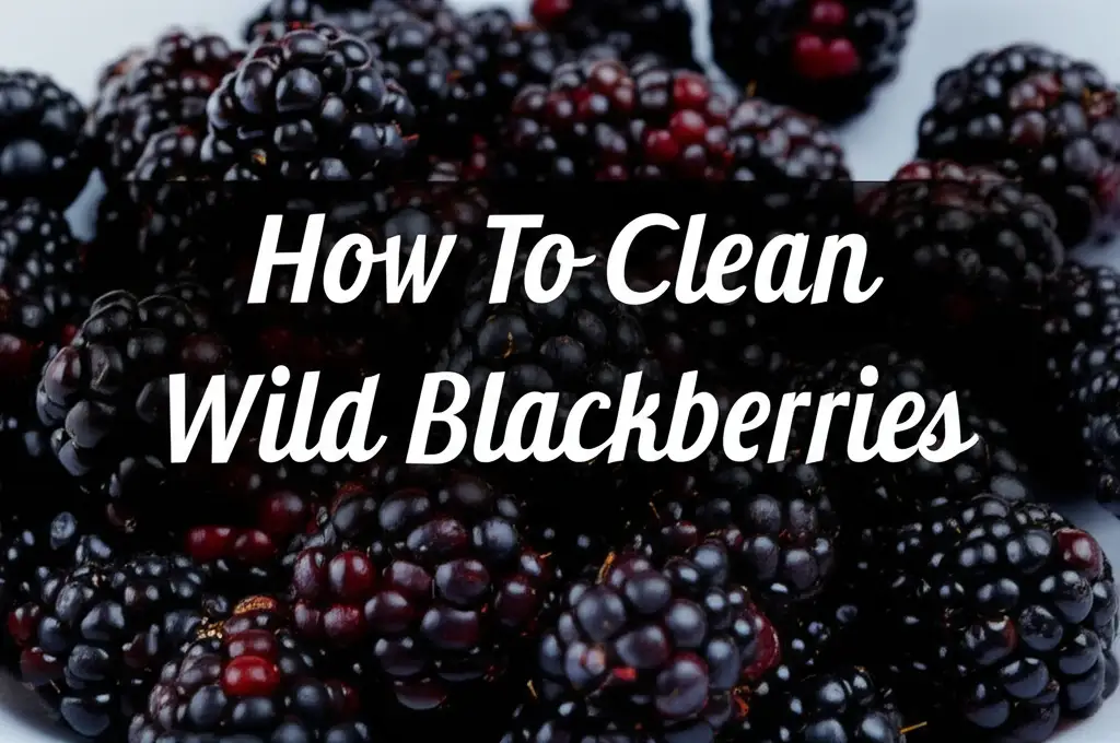 How To Clean Wild Blackberries