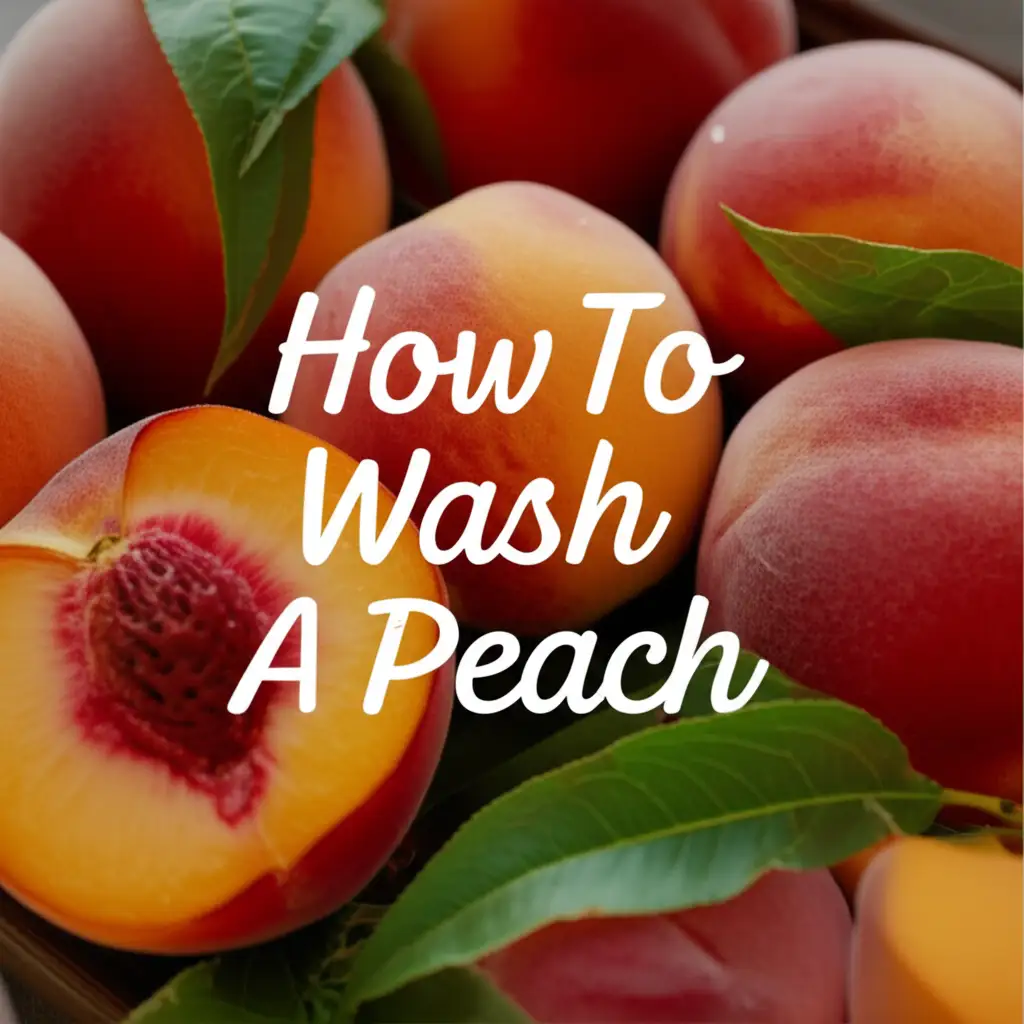 How To Wash A Peach