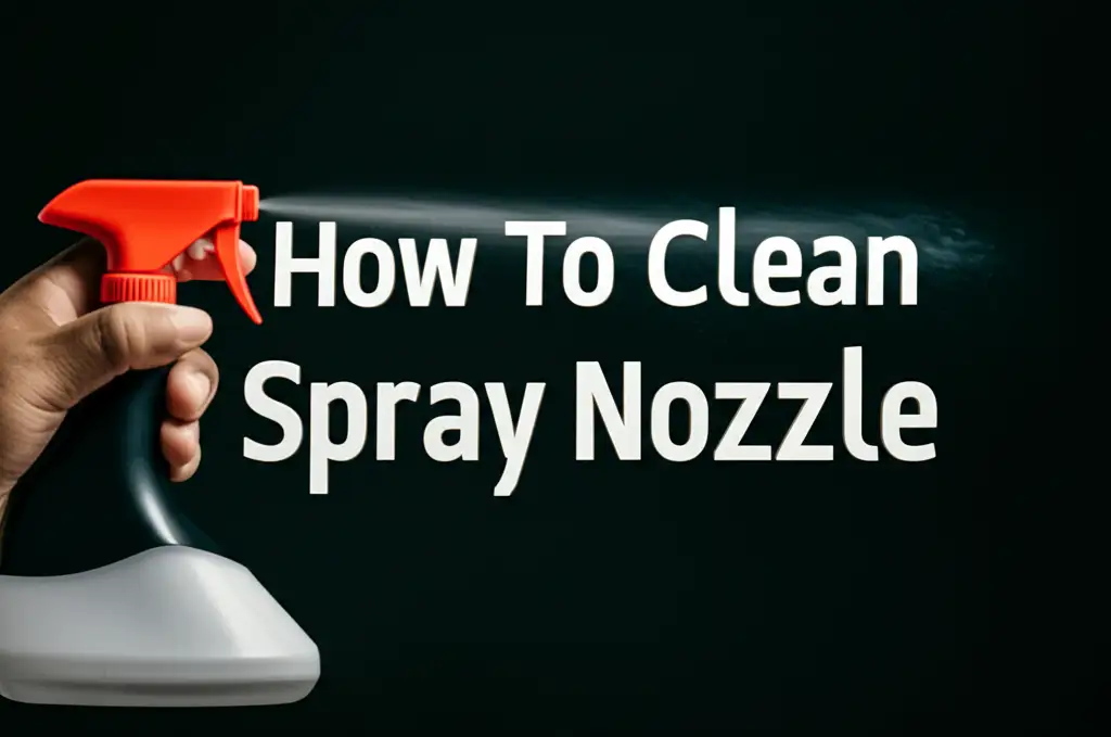 How To Clean Spray Nozzle