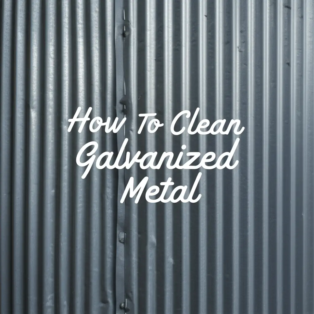 How To Clean Galvanized Metal
