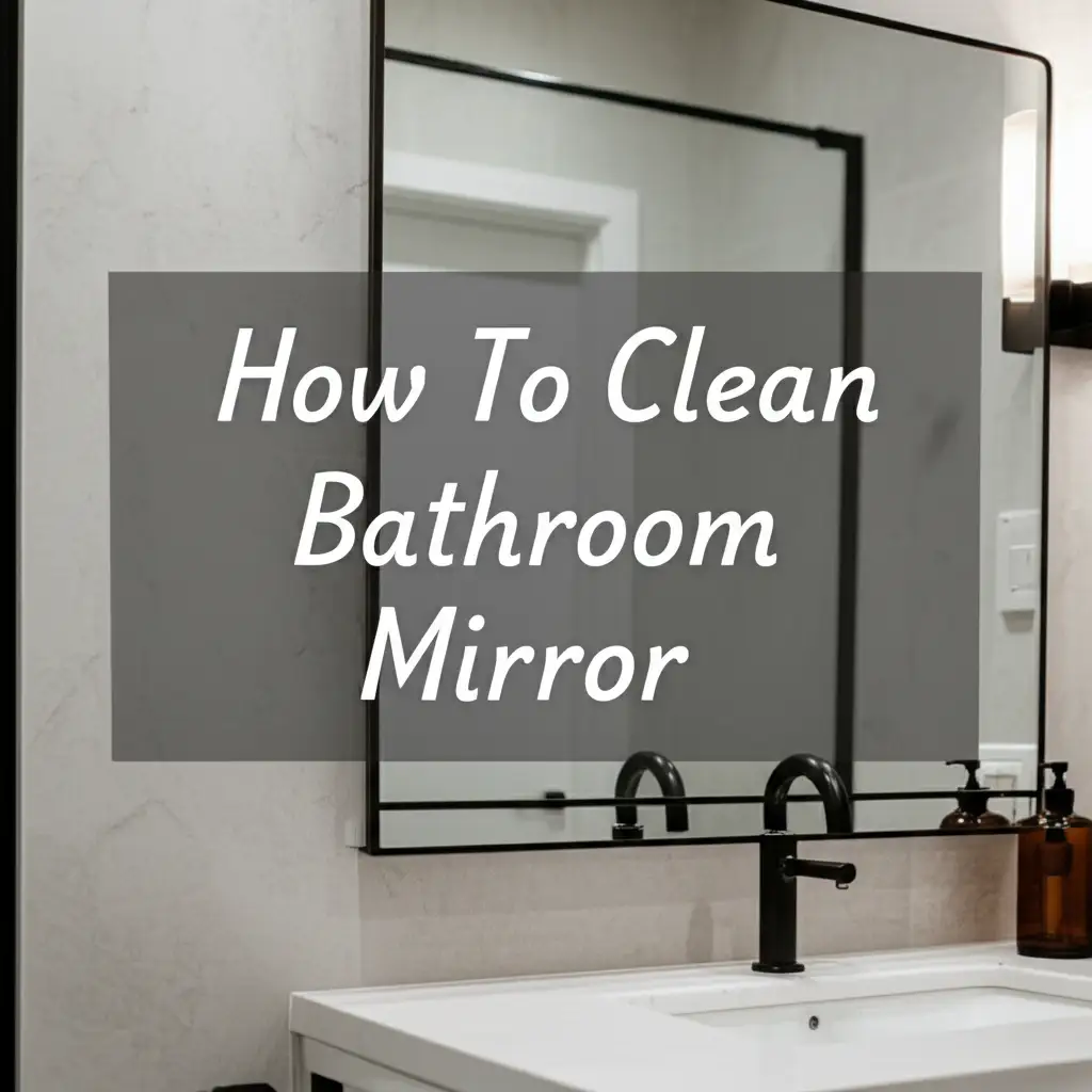 How To Clean Bathroom Mirror