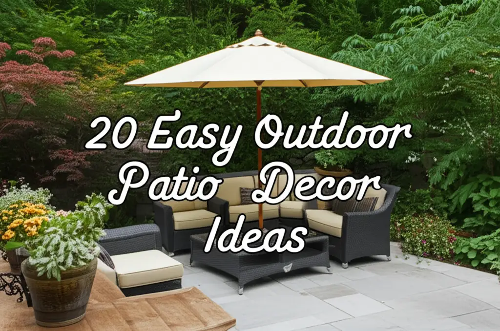 20 Easy Outdoor Patio Decor Ideas