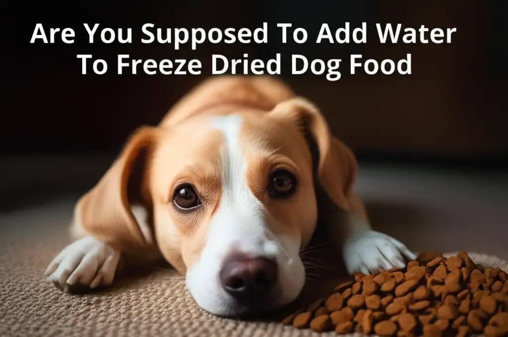 Are You Supposed To Add Water To Freeze Dried Dog Food