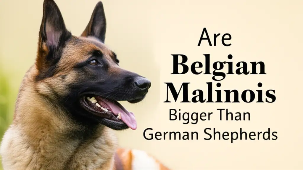 Are Belgian Malinois Bigger Than German Shepherds